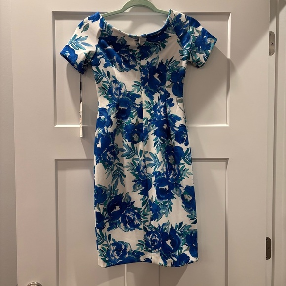 Calvin Klein Blue Floral Dress - Picture 3 of 7